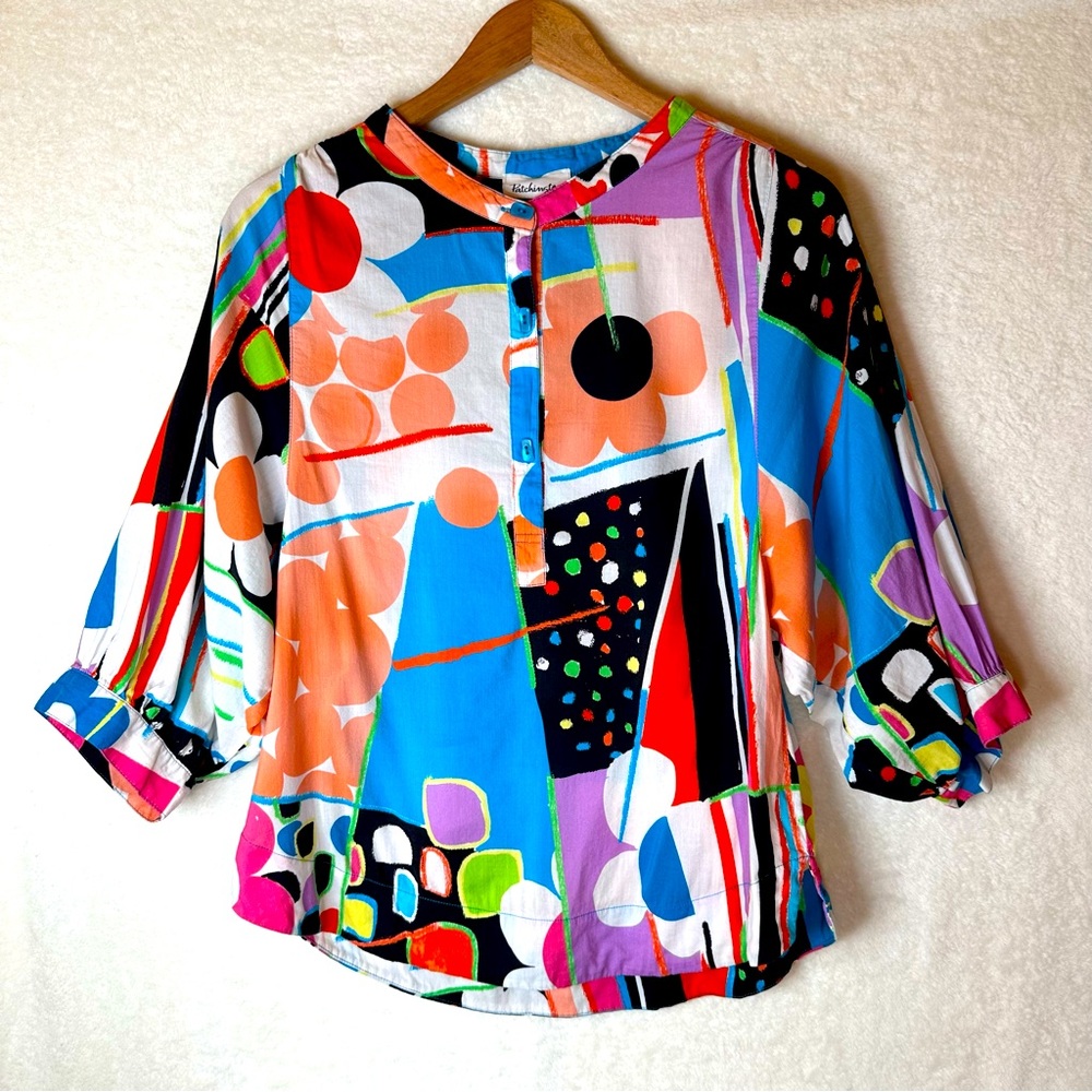 Patchington Colorful Bracelet Sleeve Button V Nec… - image 2